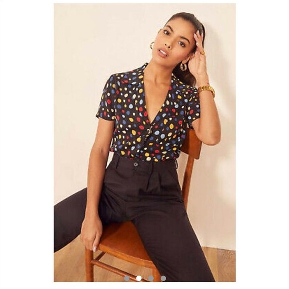Reformation Tops - Reformation Cuba Top in Fiesta